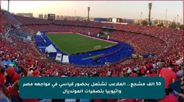 50 ألف مشجع.. الملاعب تشتعل بحضور قياسي في مواجهة مصر وإثيوبيا بتصفيات المونديال